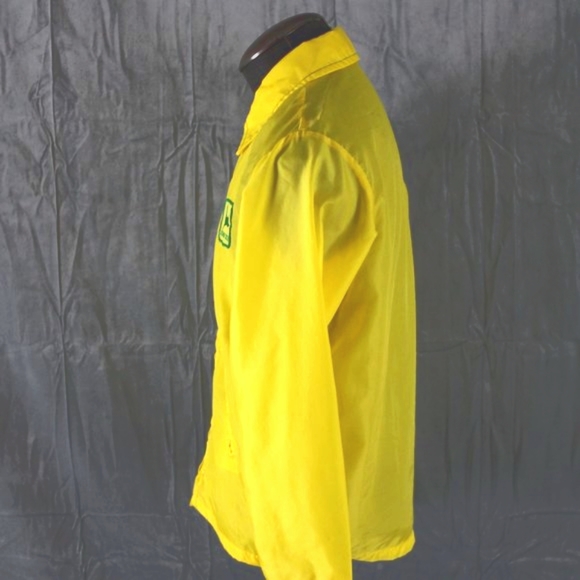 Vintage John Deere Jacket - Windbreaker in Yellow - Men's Small - Picture 4 of 9